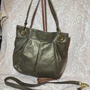 Coach Ashley Pewter Shoulder/Crossbody Bag